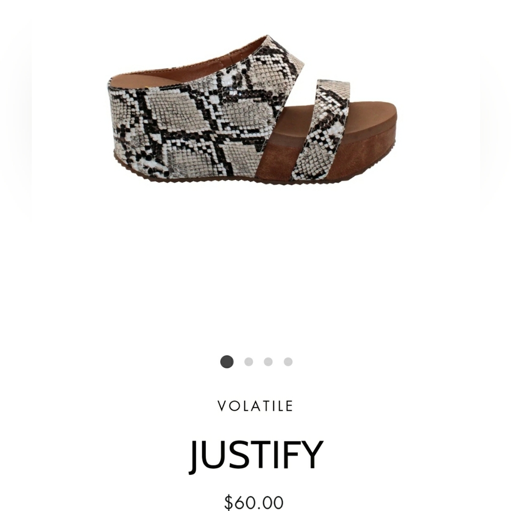 Volatile Snake Print Comfort Platform